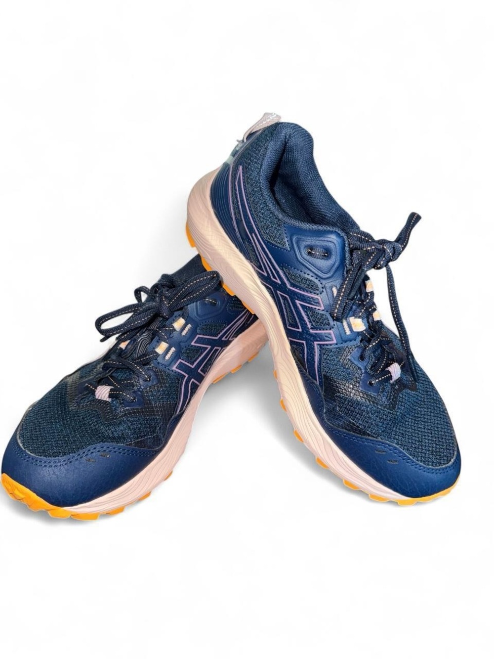 Asics Navy/Pearl Pink Running Shoes